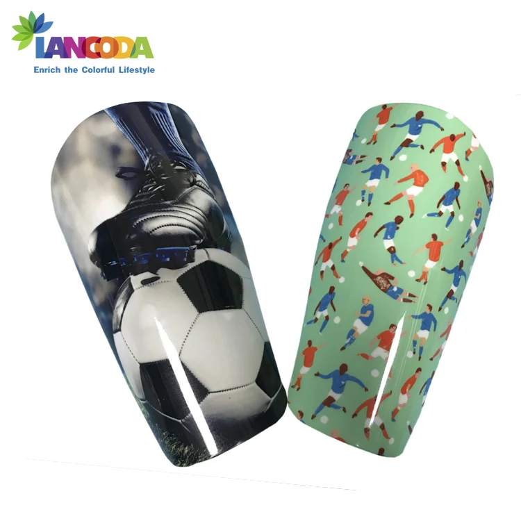 Large Size Customized Sublimation Printing Shin Pads Leg Guards by 3D Vacuum Machine