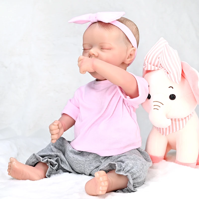 Reborn Baby Dolls - 17-Inch Baby Soft Skin Realistic-Newborn Dolls Full Body Vinyl Anatomically Correct Real Life Baby