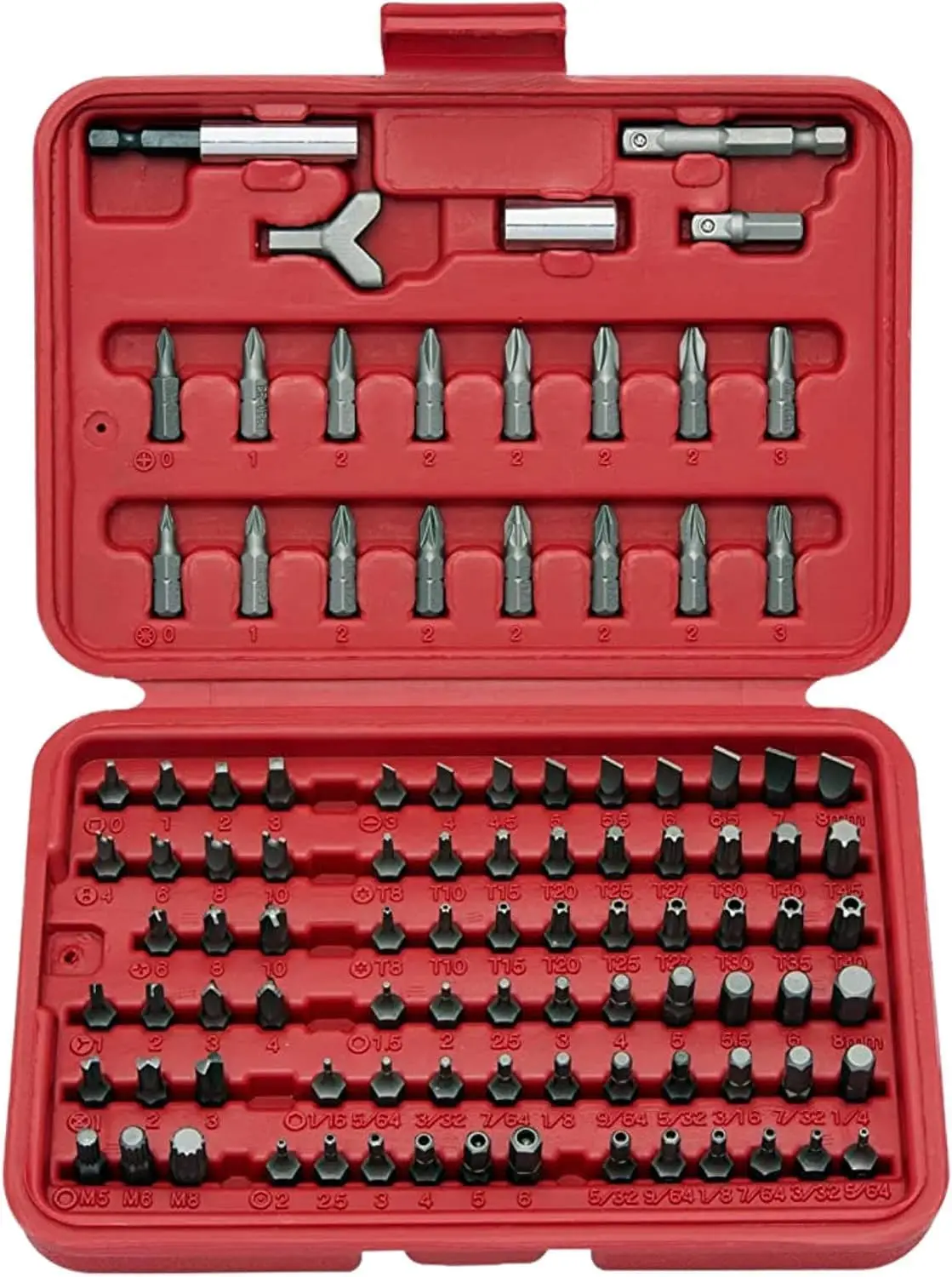Wholesale 100pcs Torx and Security Bit Set with Ratchet screwdriver small electric portable kit multi bit screwdriver bits