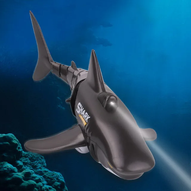 2022 New Arrivals USB Charger Kids Simulation Fish Boat Waterproof RC Shark Toys Toy Children Remote Control Shark Toy