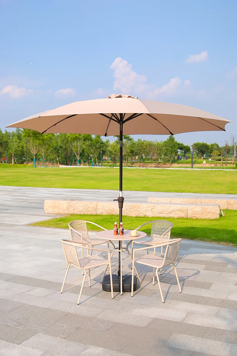 Wholesale Outdoor Garden Patio Umbrella with Table Chairs Beach Waterproof Polyester Outdoor Furniture Contemporary 1 Pc/1ctn