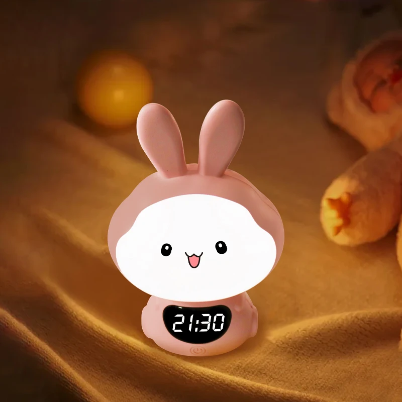 Warm White Touch Led Romantic Wall Plug-in Clock For Bedroom Sunshine Sunrise Alarm Clock Sleep Train Trainer