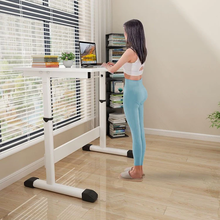 wooden stand workbench table homemade diy modern computer desk office computer working manual height adjustable desk for home