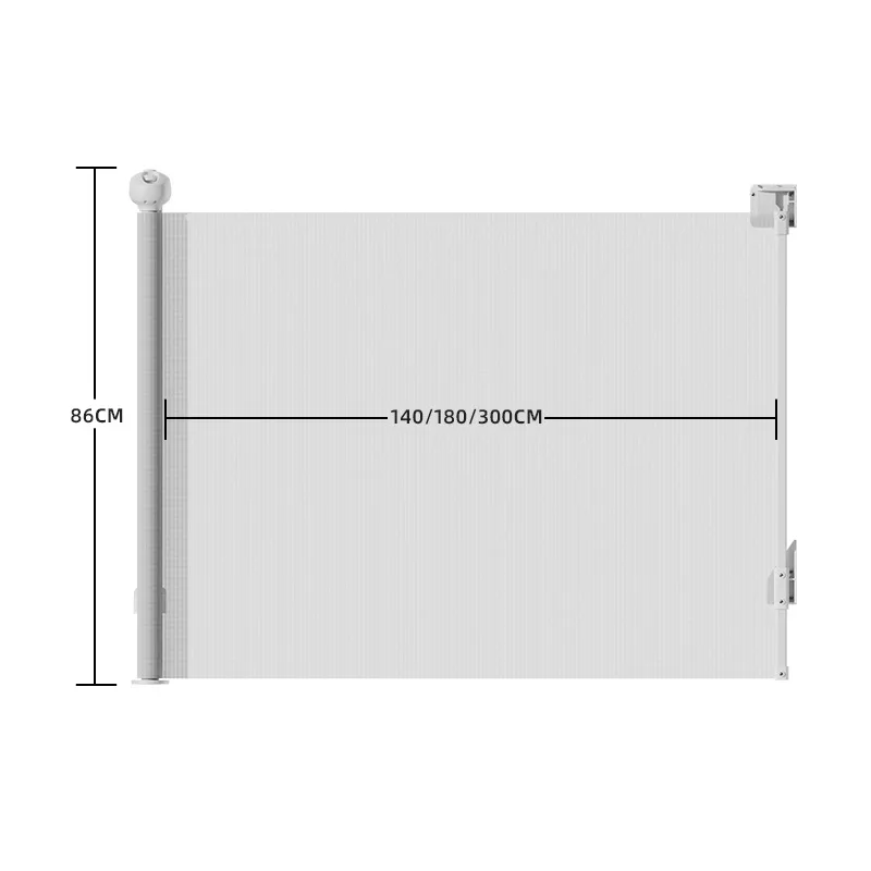 High Quality Dog Cat Kids Child Safety Pets Mesh Gates Children Door Stair Retractable Safety Baby Pets Gate