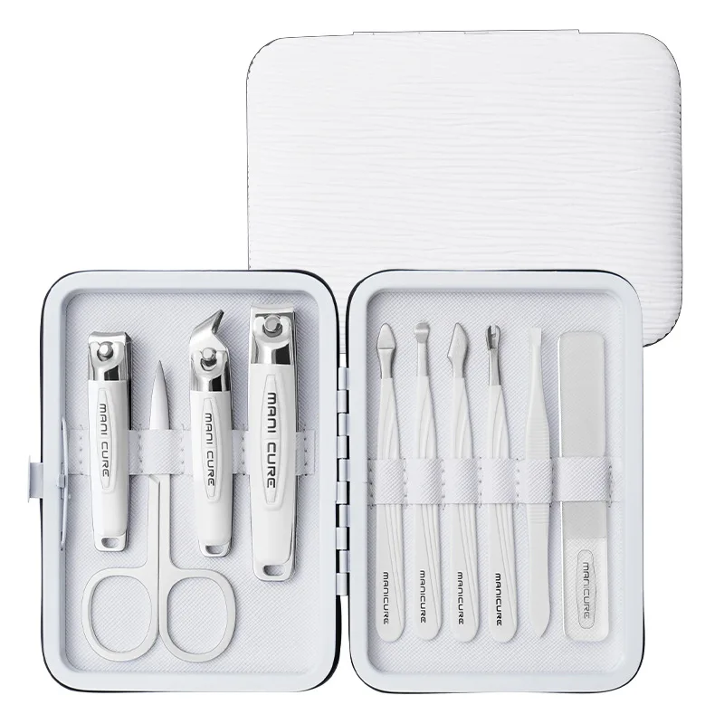 10psc black white Professional Manicure Set Personal Care Travel Kit Fancy Wedding Gifts Manicure and Pedicure Set for Guests