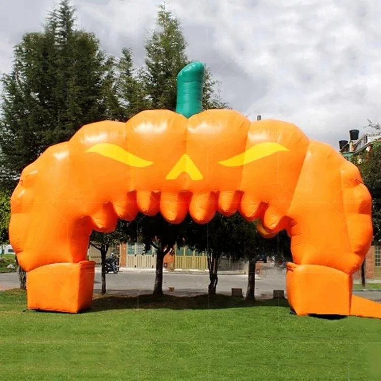 Halloween pumpkin inflatable arch, hallowmas decoration inflatable archway for sale