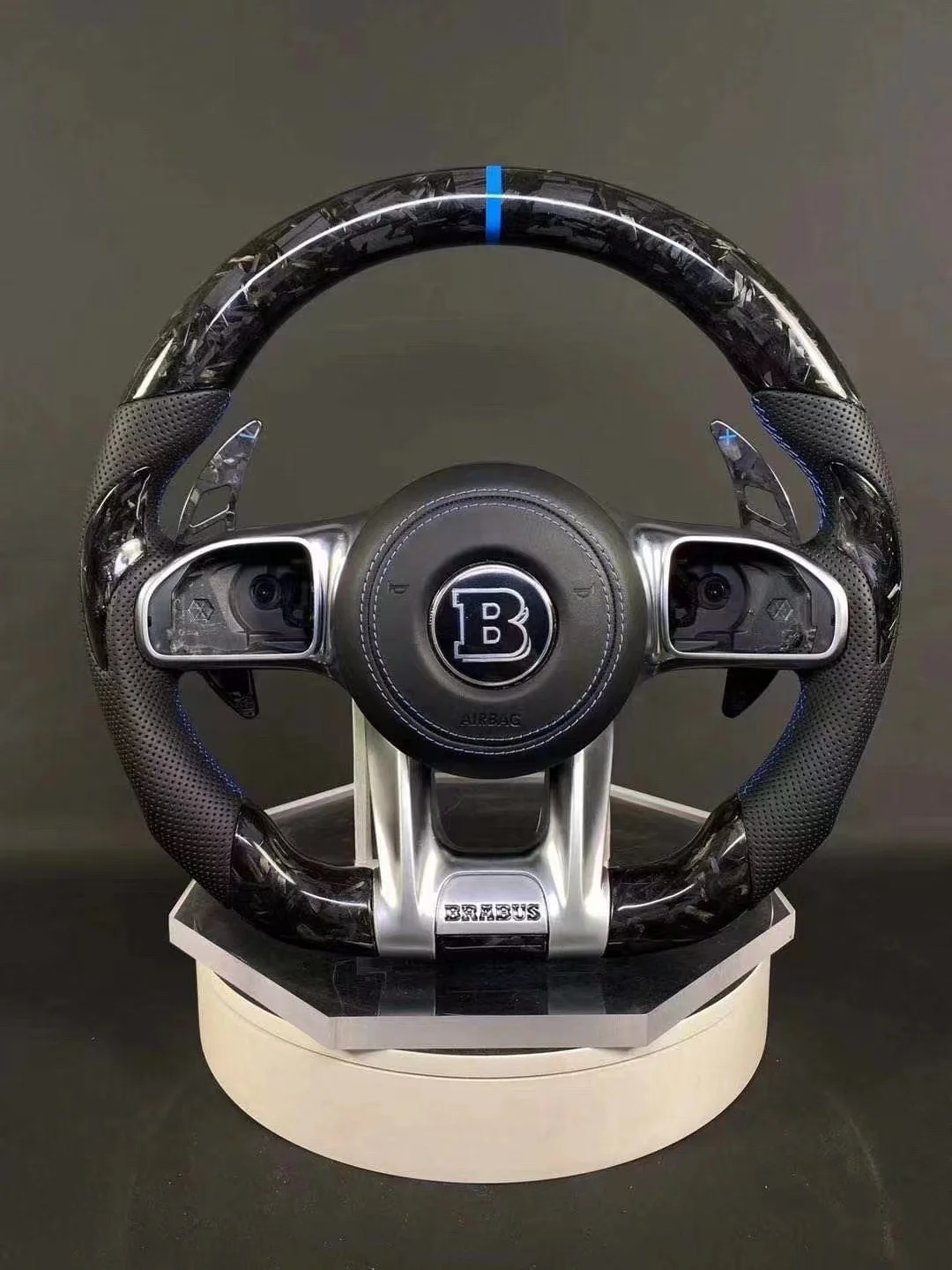 Car Steering Wheel For Mercedes-Benz CLASS W205 W204 W222 W463 W464 AMG GLA GLC CLS CLA Carbon Fiber Steering Wheel