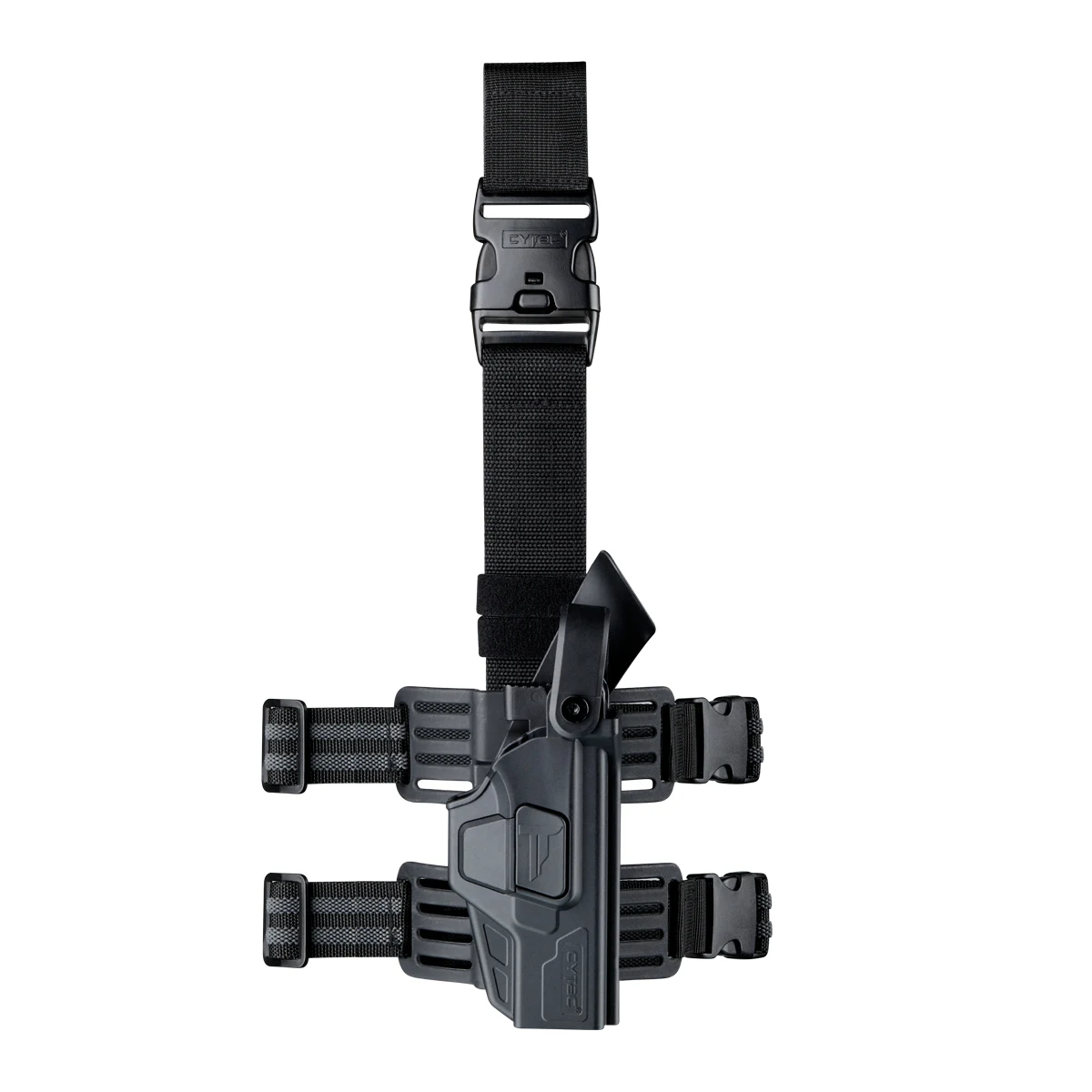Cytac level 2 drop leg holster right hand with polymer material