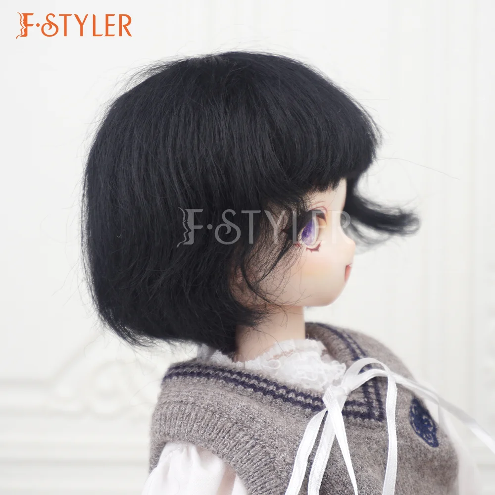 FSTYLER mhair Mini Bjd короткий Боб 18 дюймов оптовая продажа регулируемые аксессуары для кукол BJD парик