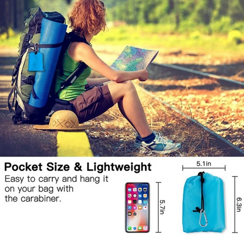  Waterproof Pocket Beach Blanket Folding Mattress Portable Lightweight Camping