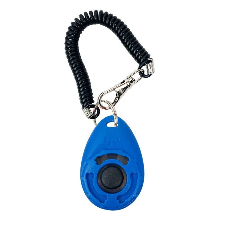 Personalized Plastic Pet Cat Dog Training Whistle Strap Dog Trainer Clicker