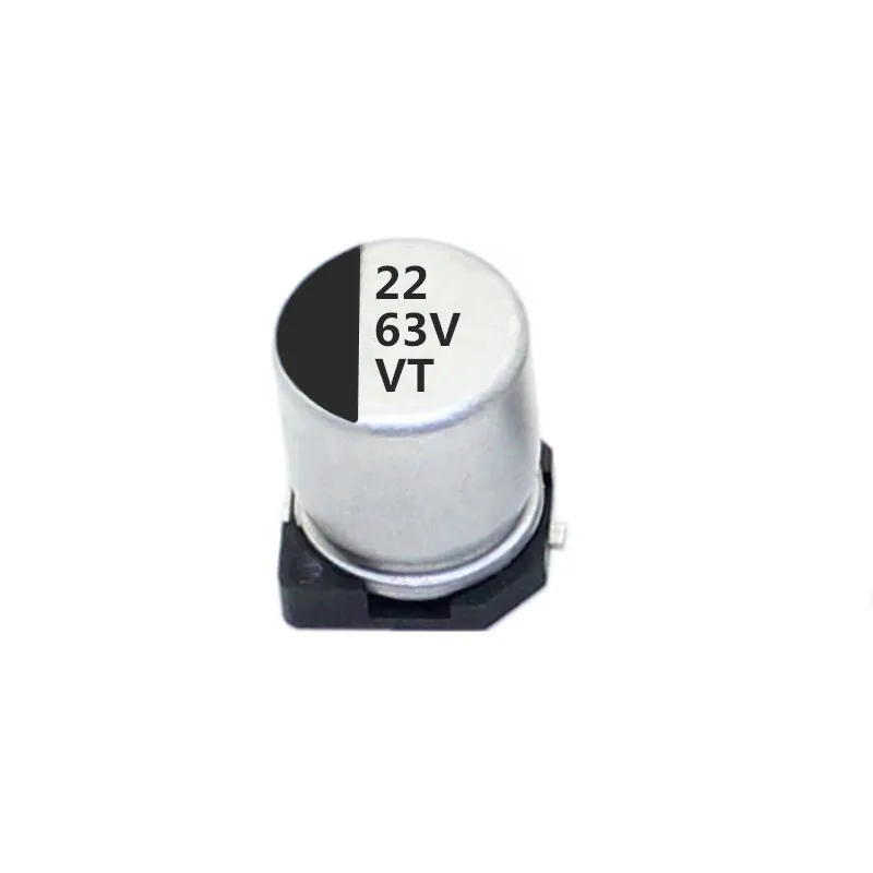 LORIDA China Manufacture 63V 22UF 6.3*7.7 Durable Metal Electric Appliance Smd Polymer Aluminum Electrolytic Capacitor