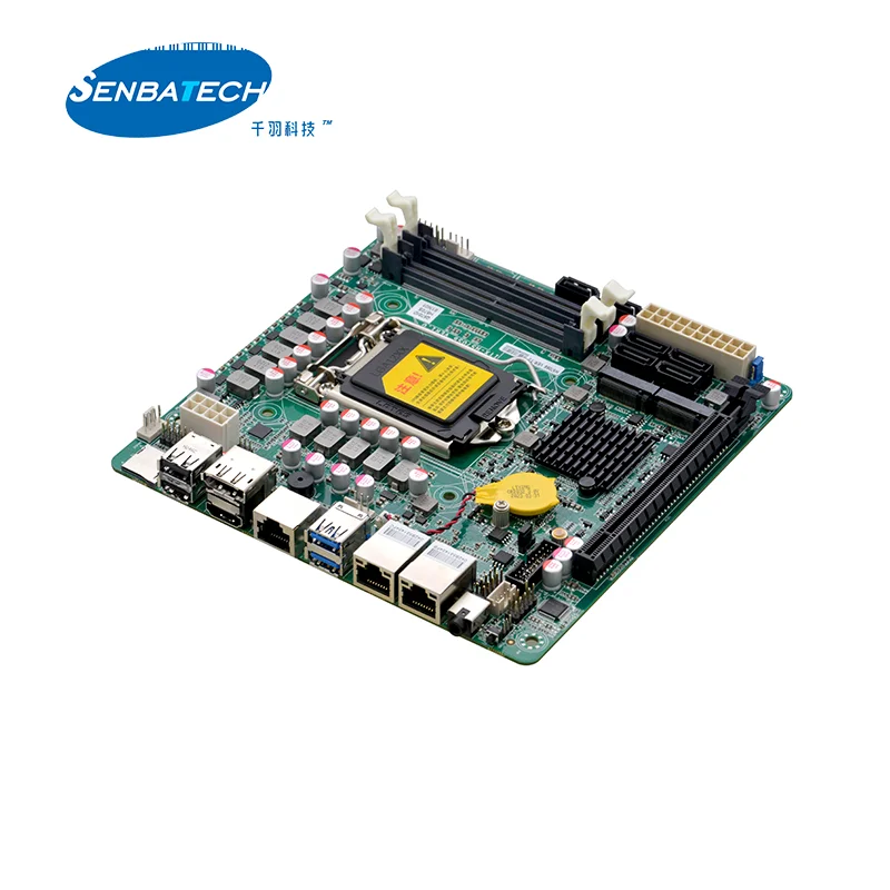 H570S6 Nas All in One Motherboard Support LGA1200 with Q570 Chipset 2 Lan 4K 6* SATA 2*M.2 Single Board Computer