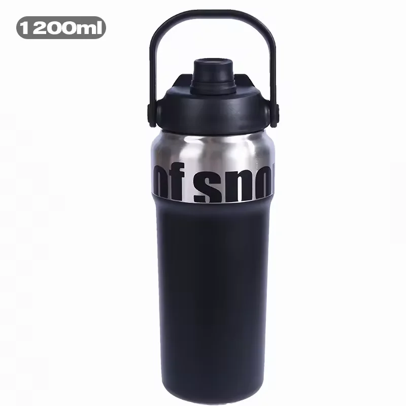 SuXiuOEM insulated water bottles with straw multi-functional outdoor thermos cup Lightweight durable fashion outdoor hook design
