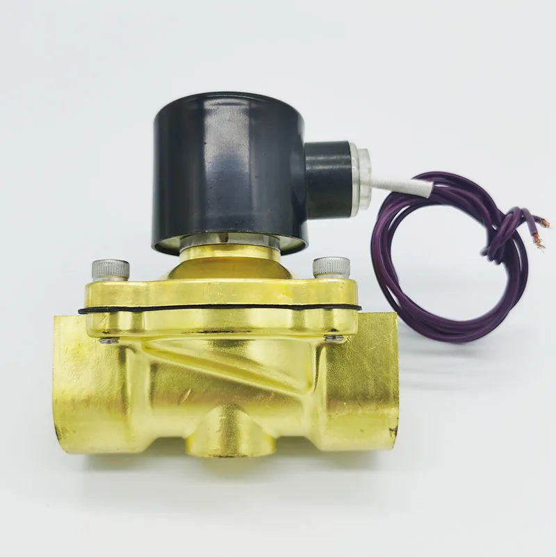 12V 24V нормально закрытый латунный 2W250-25 электромагнитный клапан диафрагменная структура V уплотнительные электромагнитные клапаны