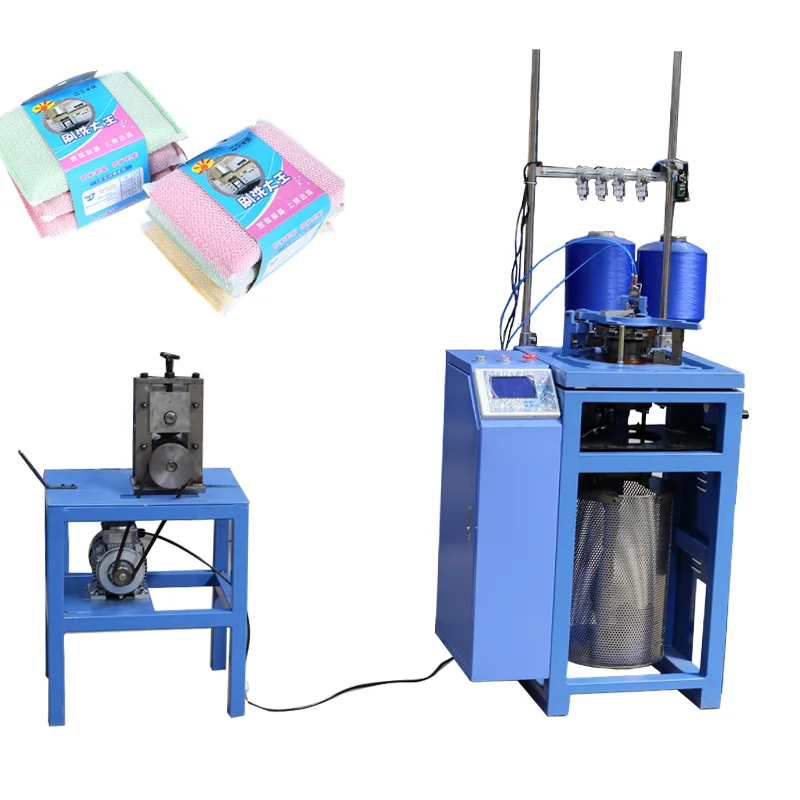 QIDIAN металлическая мочалка сверхмощная очистка из нержавеющей стали шерсти посудомоечная машина для домашнего использования кухонная губка текстильная вязальная машина