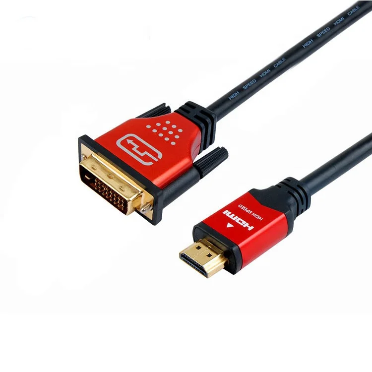 Из завода, дешевая цена, HDMI/DVI Кабель HDMI 1 м 2 м 3 м 5 м DVI-D к HDMI кабель адаптер конвертер