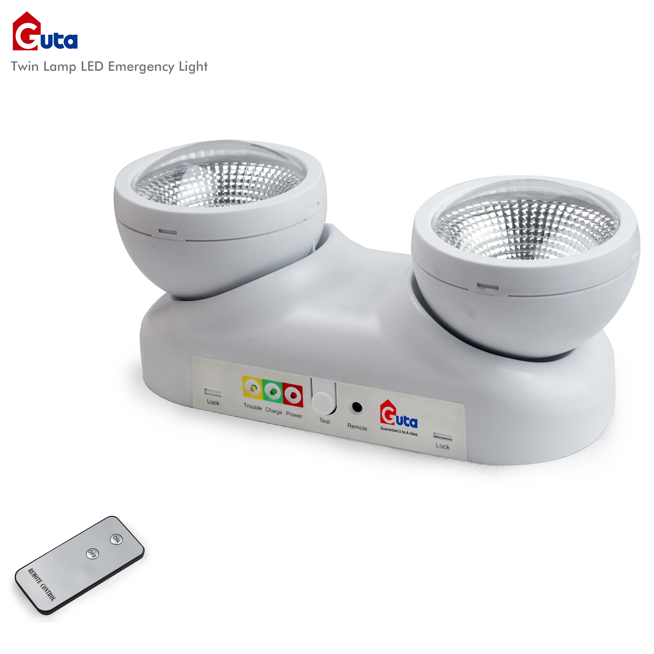 
high quality made in china fully adjustable twin lamp LED emergency light 