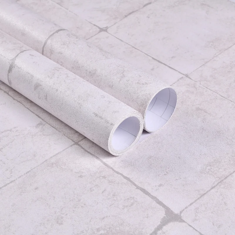 Wear-Resistant Anti-Heating PVC Material Sheet Floor Sticker Rolls Waterproof Floor Trims for Home Decor Self Adhesive Floor Mat