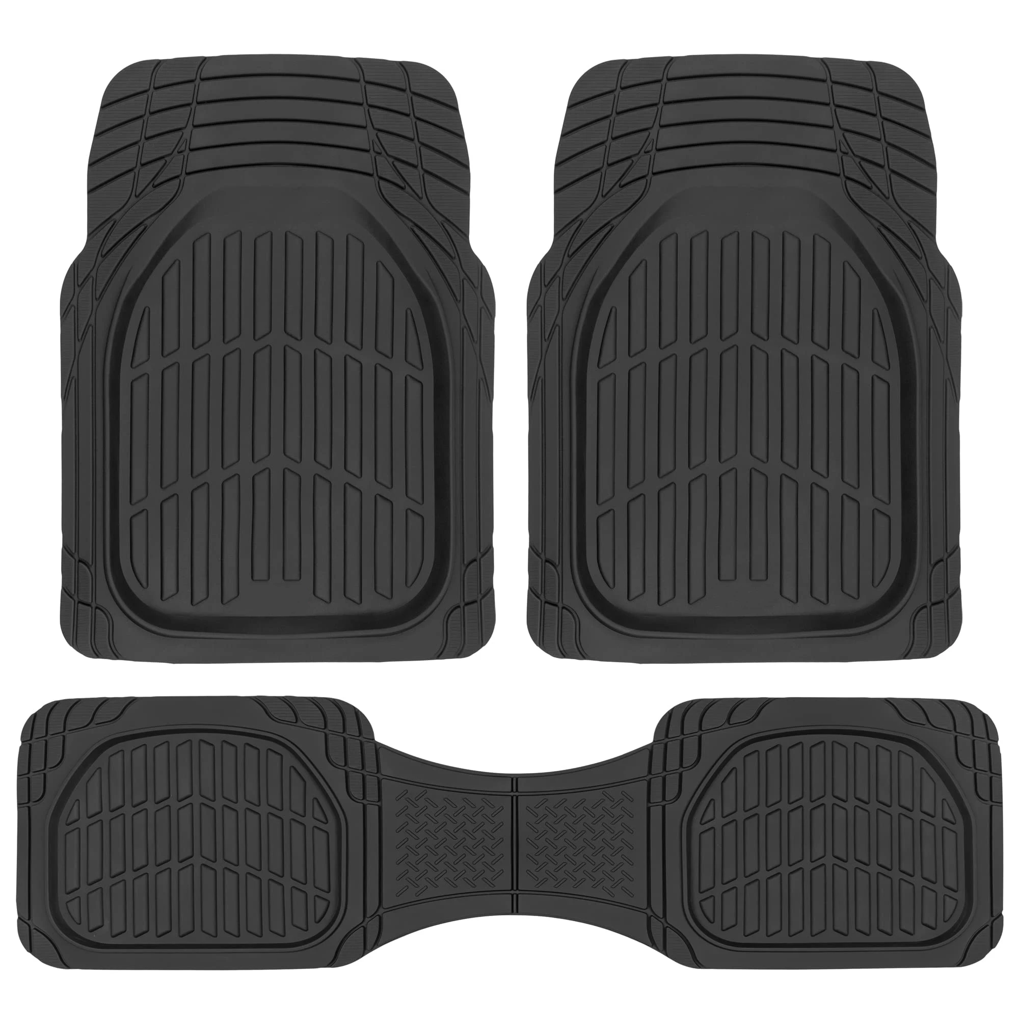 Custom Black Deep Dish 4pieces Full Set Car Mat All-Weather Waterproof Trim Automotive Rubber Car Floor Mats