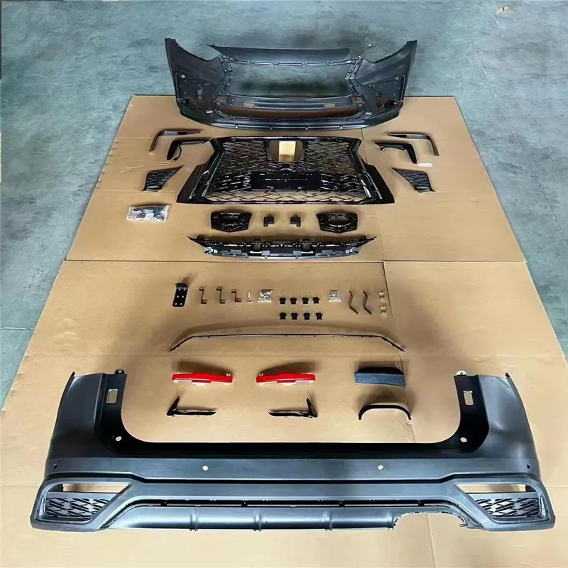 for Toyota Highlander 2021 2022 modified Lexus LX600 model Body kit with grille