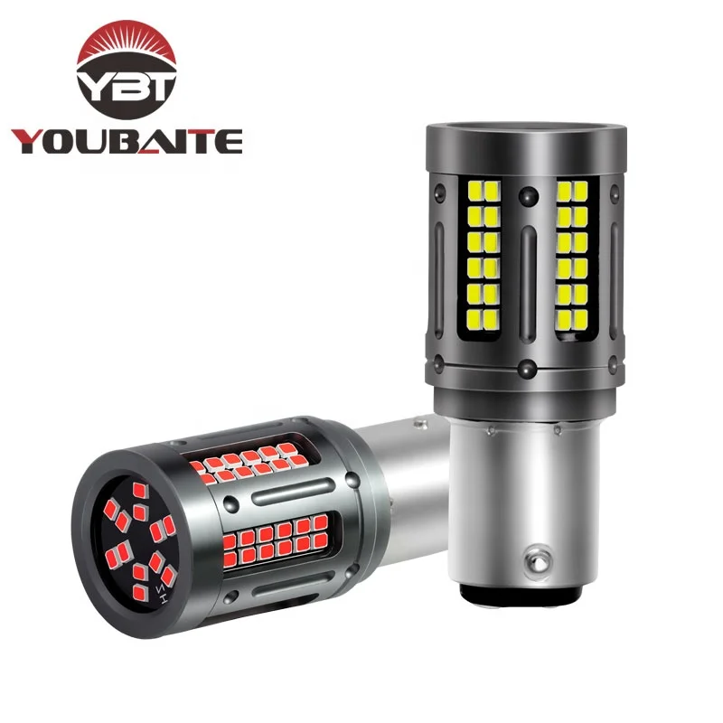 Светодиодная лампа BA15S P21W 2016 84SMD BAU15S PY21W CANBUS для сигналов поворота тормозной сигнал 1156 светодиодная