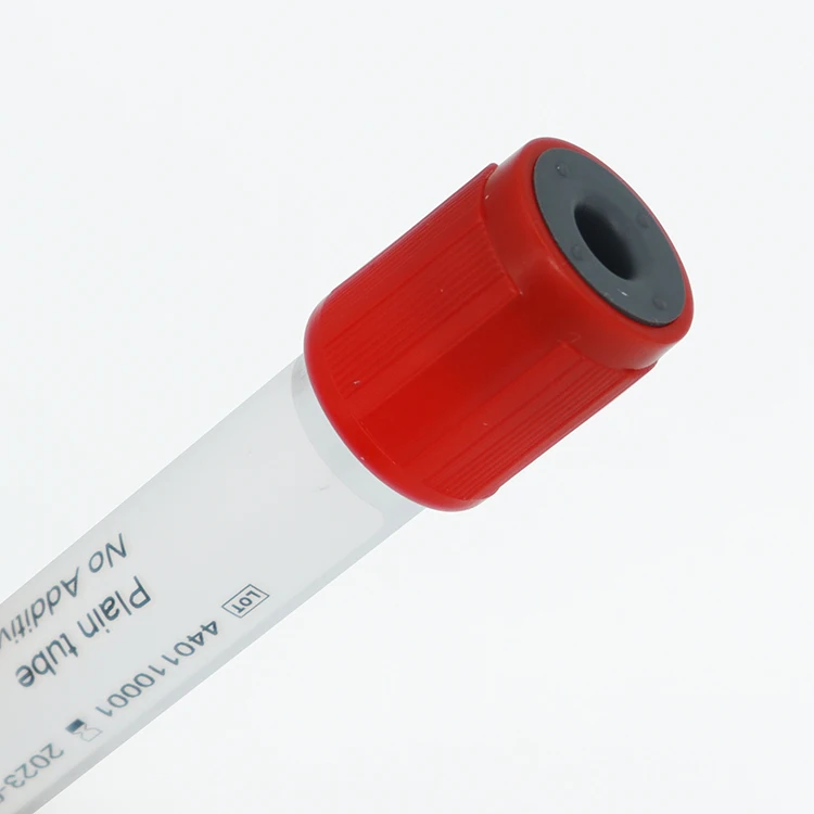 Factory supply pet red no additive vacuum blood collection tube test 9ml for medical