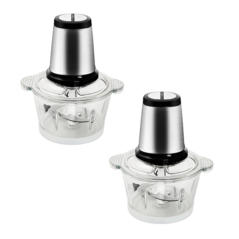 Hot Sale Glass Bowl Style Food Processor Electric Cutter Machine Mixer Vegetable Meat Grinder