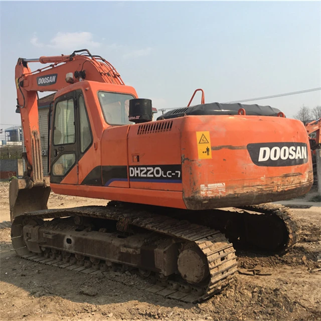 South Korea secondhand 220 Used Doosan DH220 DH220lc-7 20 ton Crawler Digger/DH225 Hydraulic Excavator