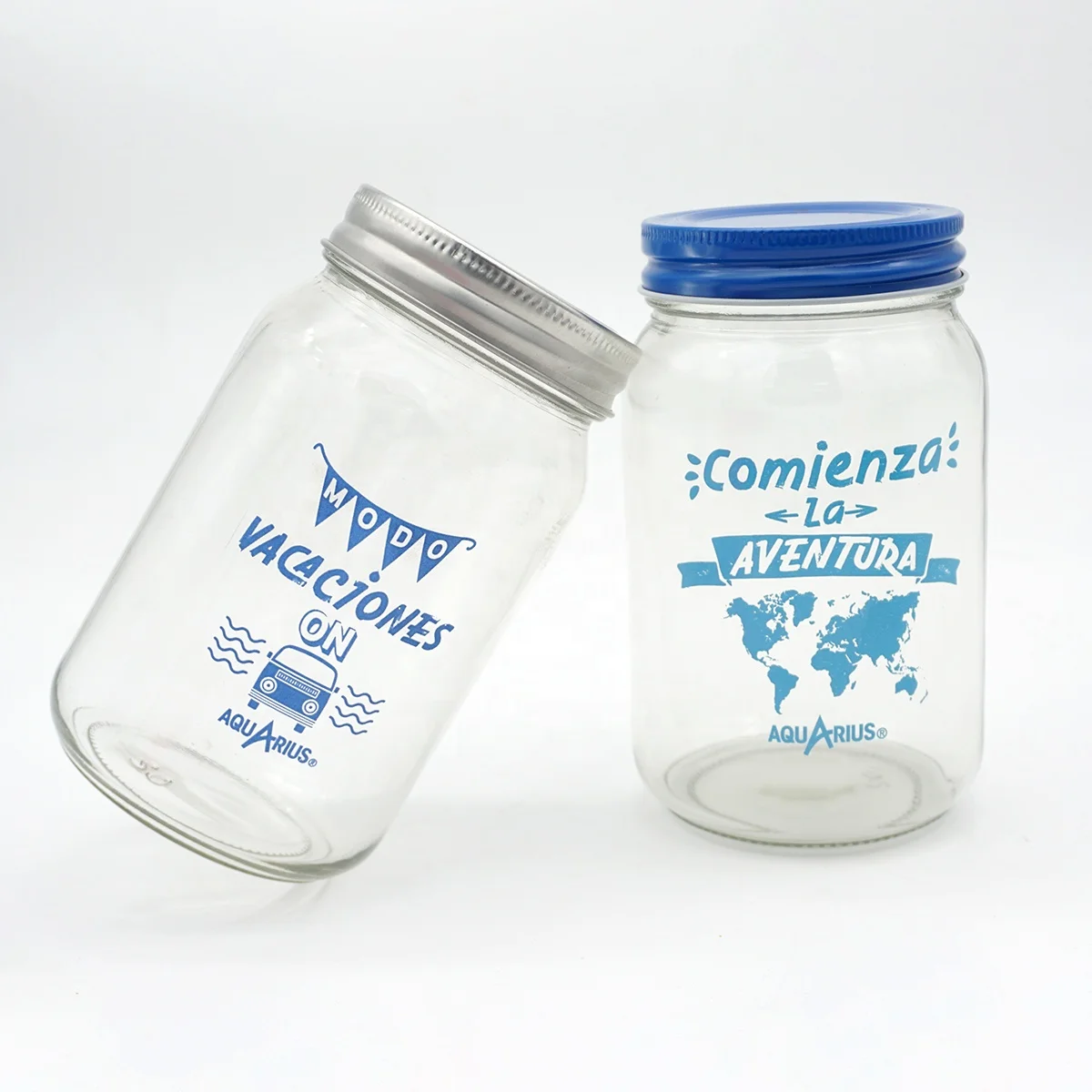 Wholesale cheap milk coffee tea glass cup custom logo glass bottle juice with inplate lid