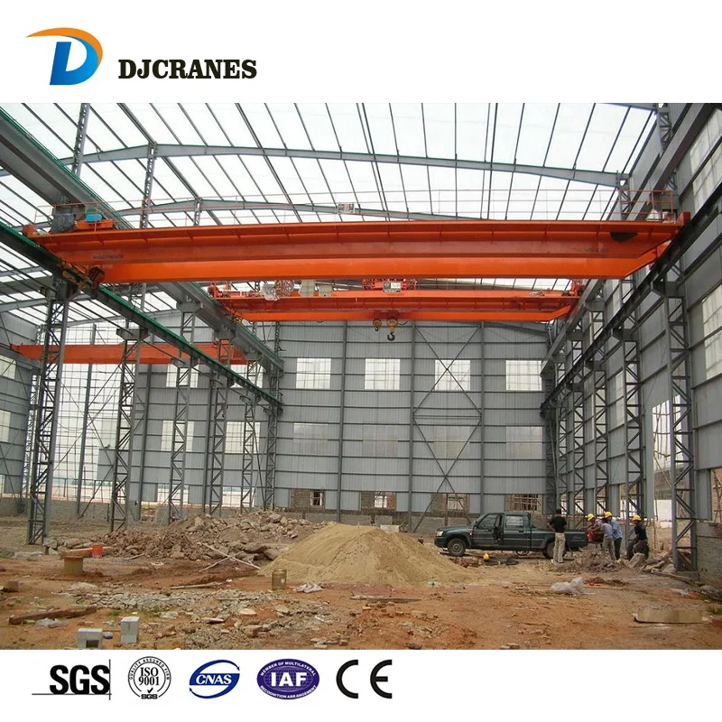 DJCrane double girder bridge crane travelling crane with hoist or winch trolley