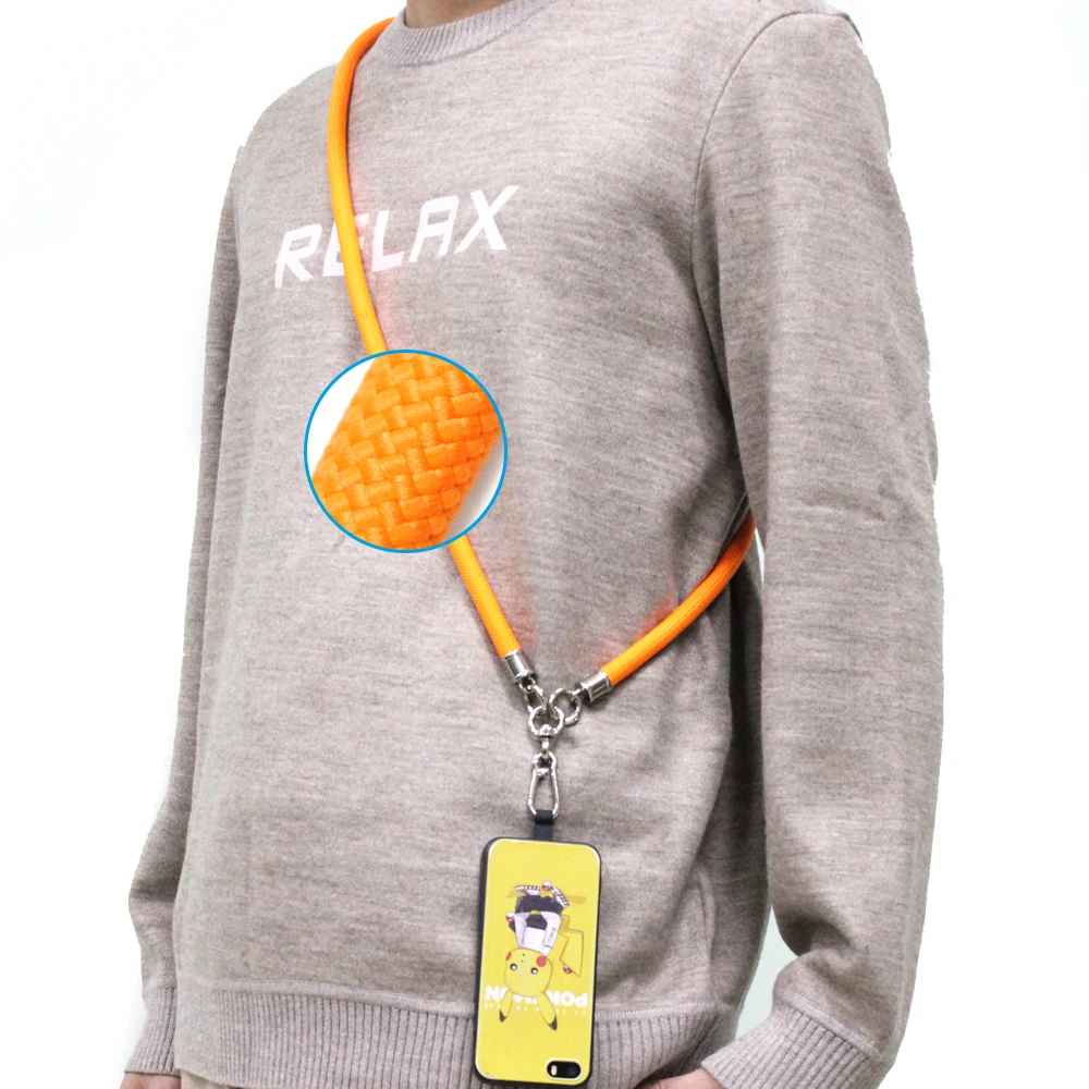 Чехол для телефона нашивка кросс-боди сотовый телефон тканый на заказ полиэстер шейный ремешок для мобильного телефона