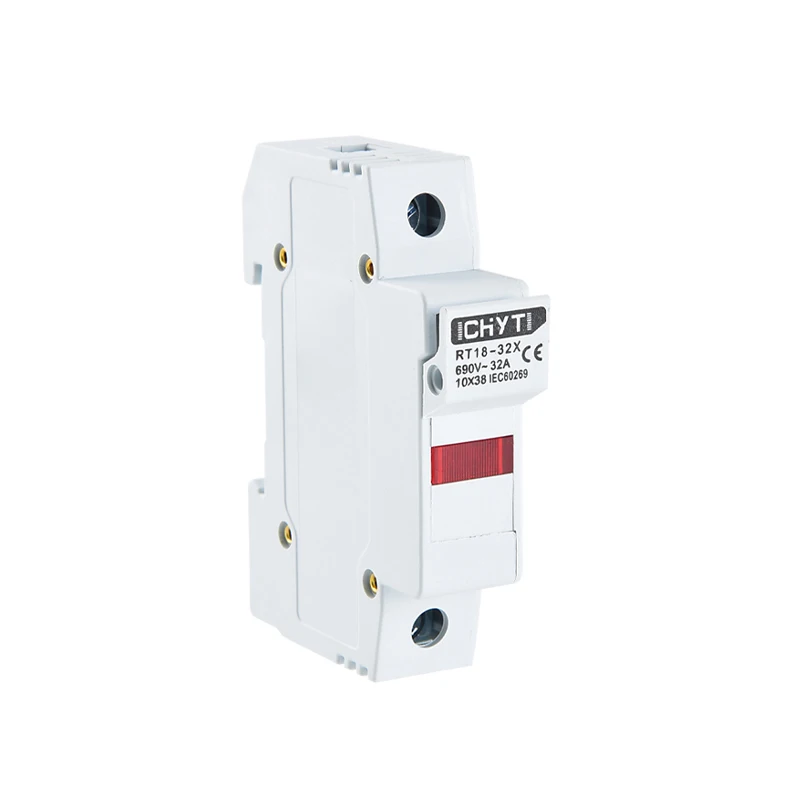 Chyt RT18-32X 1 комплект 1 полюс 10x38 мм керамический цвет белый AC 500V 690V 32A предохранитель и держатель предохранителя