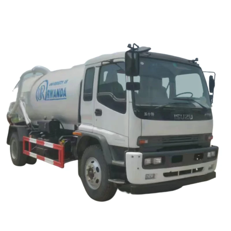 Best selling new refined ISUZU 190hp 6000L Vacuum Sewage Pump Suction Tank 1500gallons septic tanker truck LHD RHD