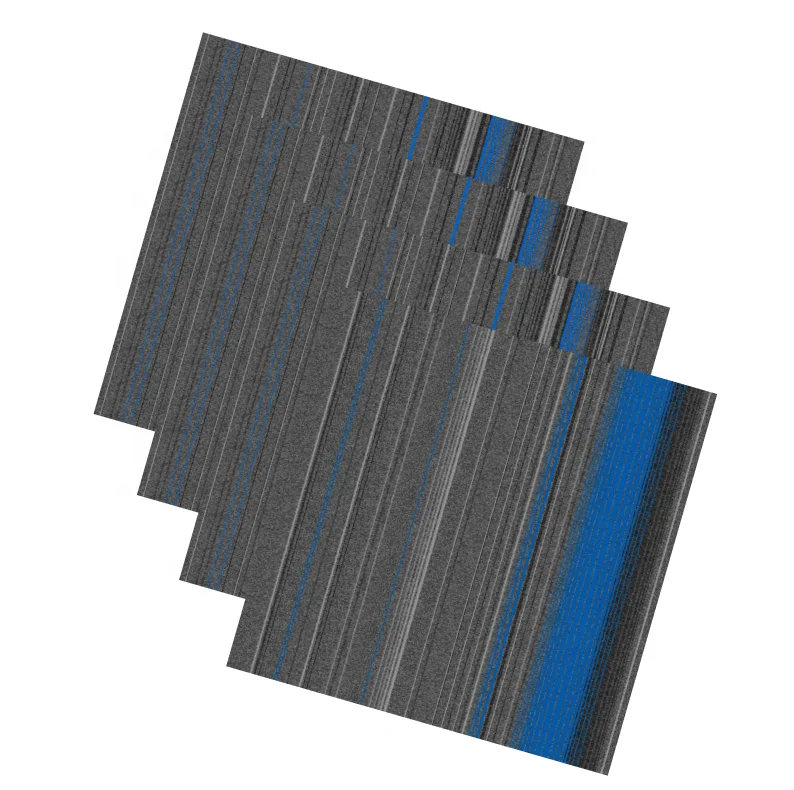 Гостиная градиент ковровые плитки красного и синего цветов ковровые плитки со битума бэк-ковровая плитка 50x50cm