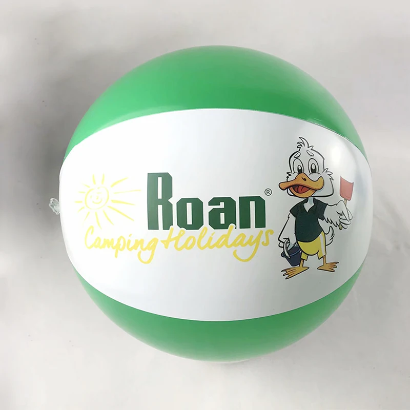 Custom plastic PVC inflatable beach ball with logo printed
