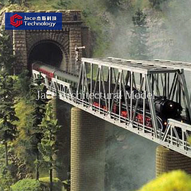 
Professional factory train railway layout residential building models for project presentation 