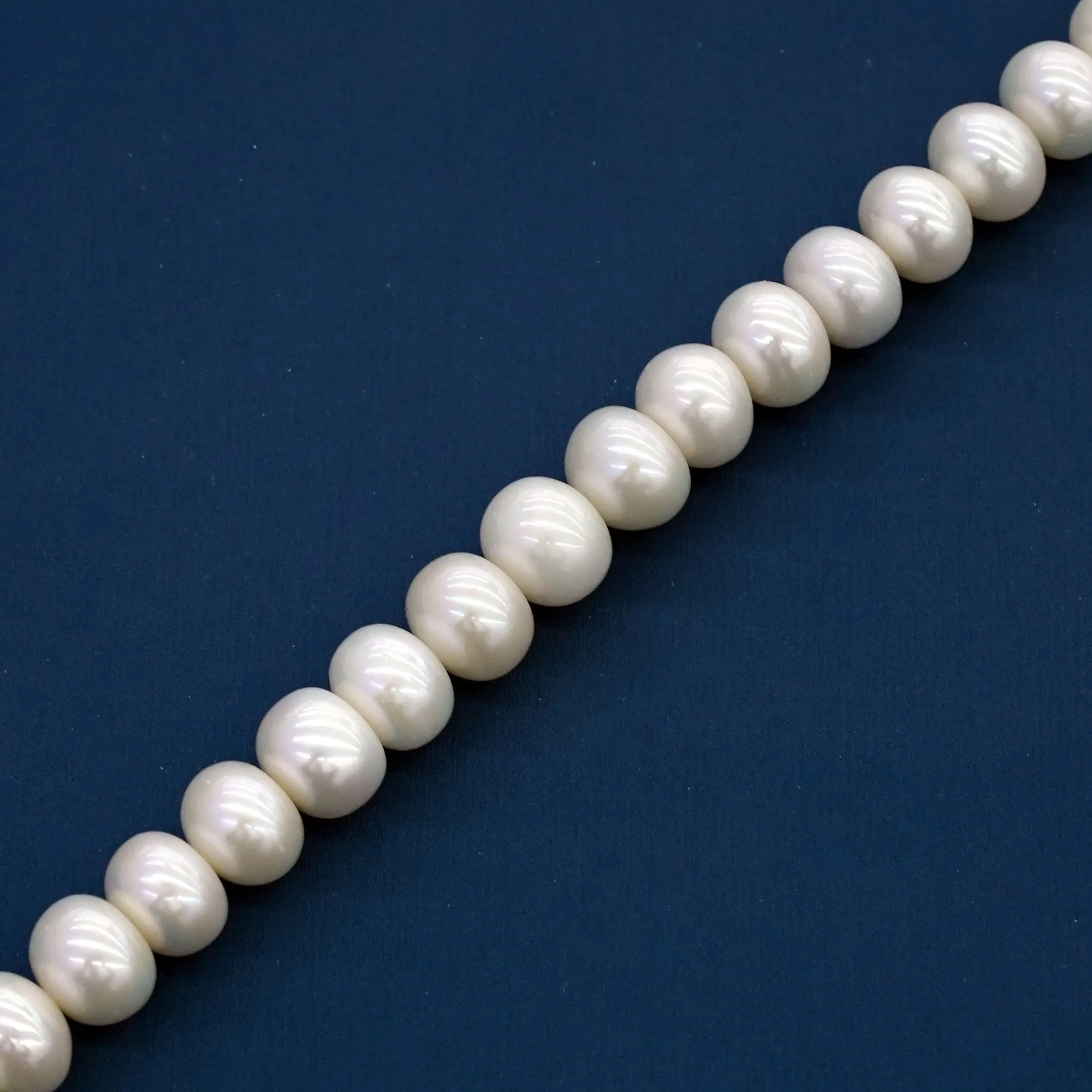 Pearl Wholesale Supplier 11-12MM Natural Freshwater Pearls White Potato Lustor AAA Rating Perforated Loose Pearls For Jewelry