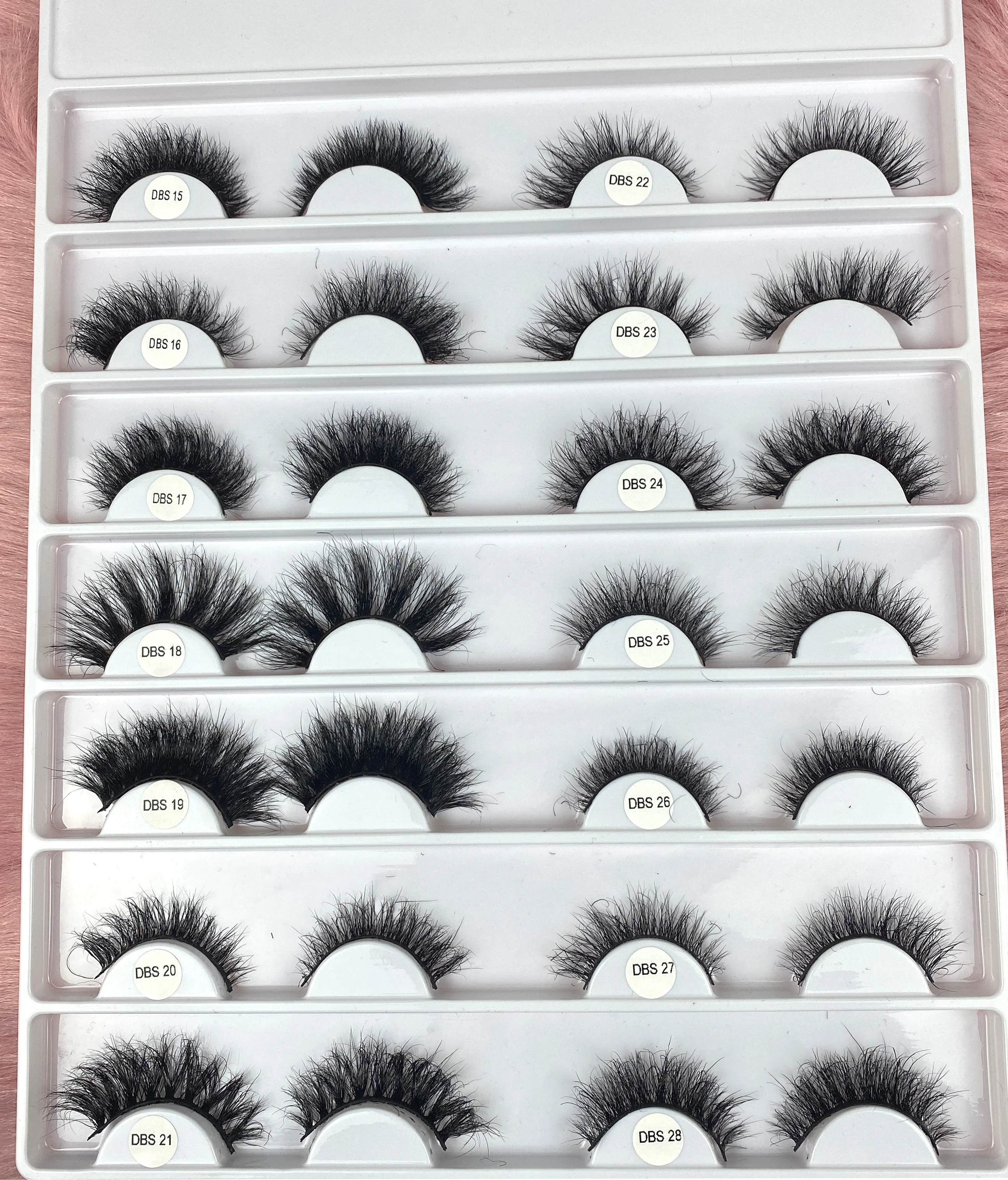 DBS02 eyelash wholesale private label 3d mink lashes with custom eyelash box