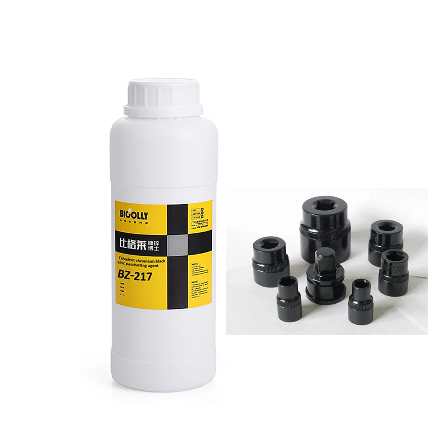 Zinc passivation chemicals Galvanized trivalent black passivator with Simple to operate, suitable for rack and barrel plating