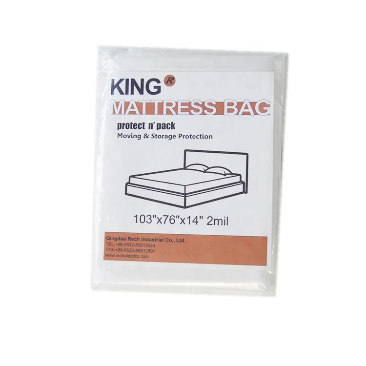 Whole Mattress Bags King Waterproof Plastic Mattress Protector Cover For Moving