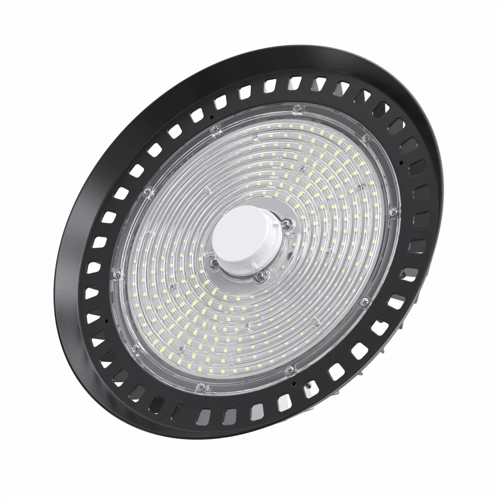 Factory price stock in Germany IP65 SMD 100W 150W 200W Lighting Lamp UFO LED High Bay Light 150lm/w