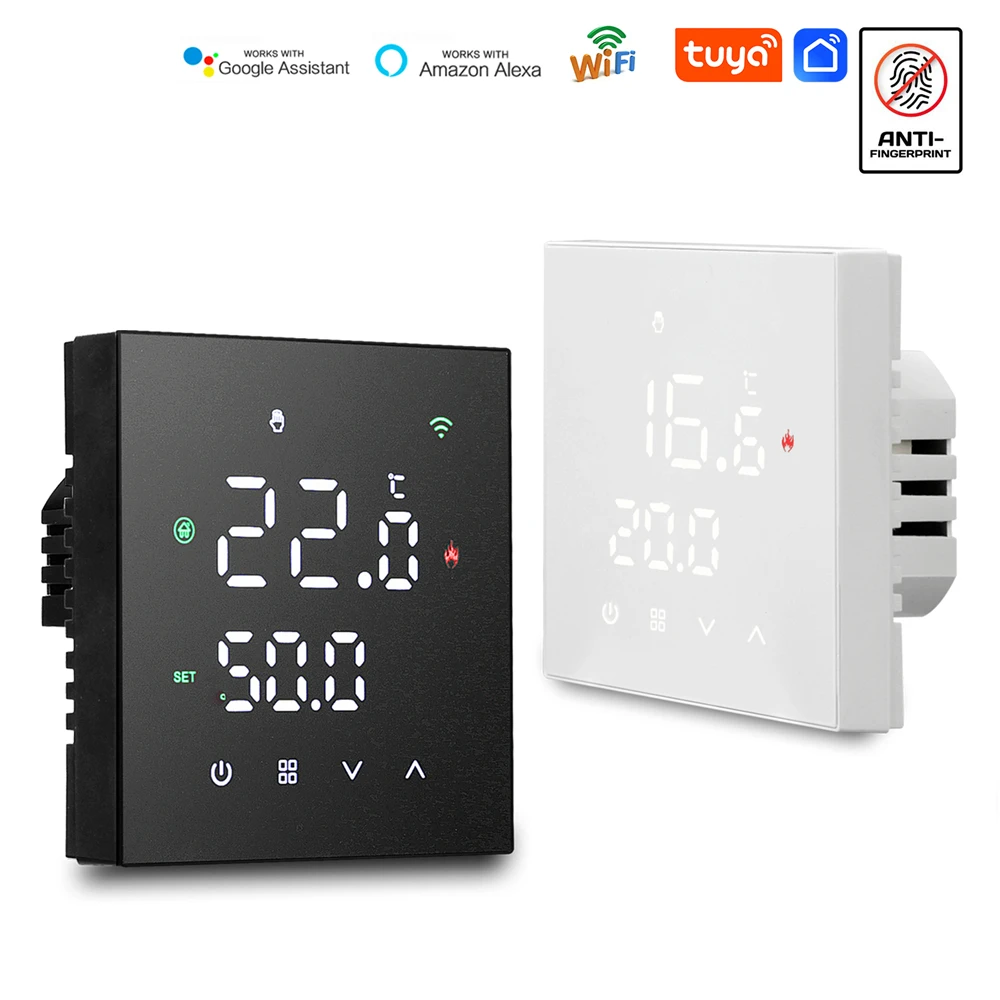 Matte touch panel Programmable Room Temperature Controller Thermostat For Underfloor Heating System
