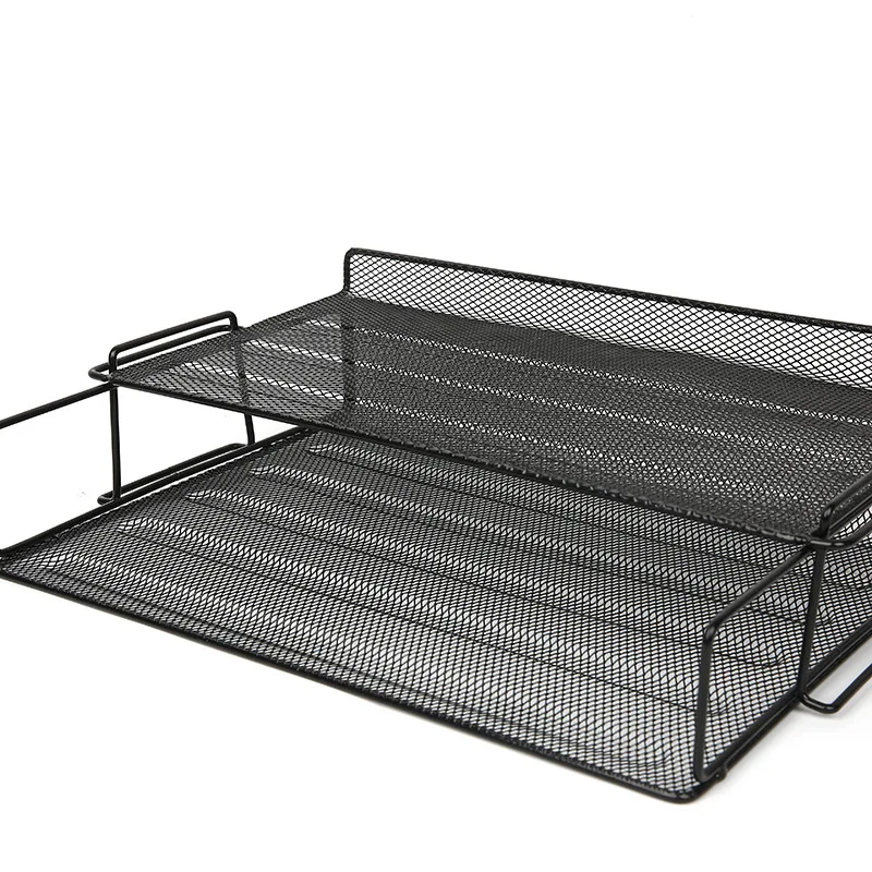 Стойка для магазинов из проволочной сетки, металлический сетчатый держатель для файлов на заказ для офиса