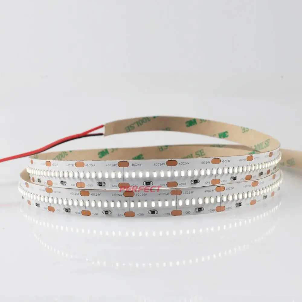 Ultra Thin High Efficiency Warm White DC 24V SMD 2110 High CRI 90 95 98 Ra LED Strip