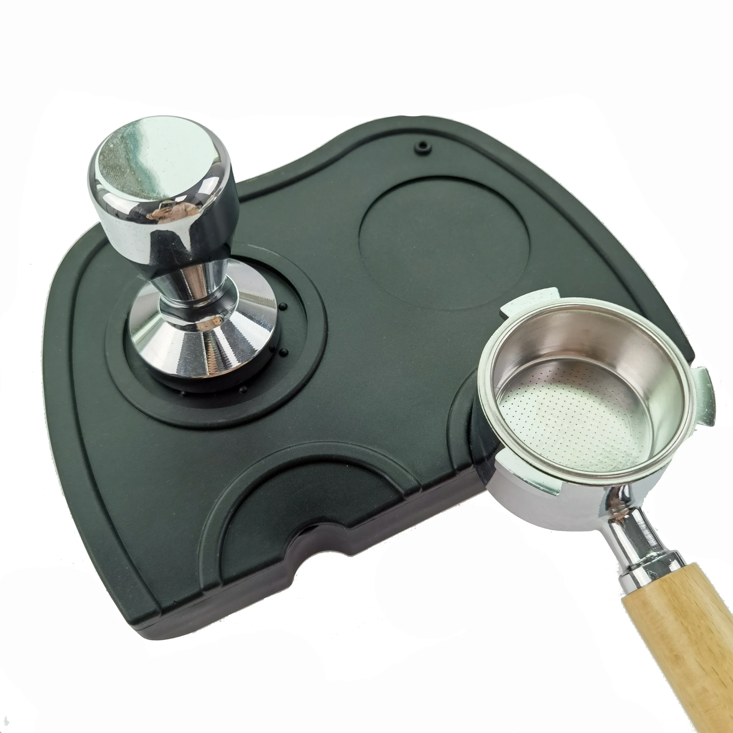2024 hot in stock Silicone Coffee Tamper Mat custom printing logo coffee use tampering mat  coffee Mat
