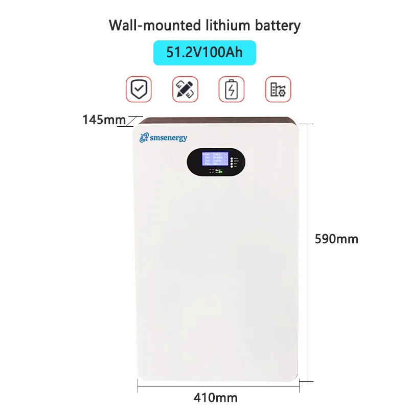 Hot Sale Home Energy Storage System 100Ah 24V 200ah 48V Lifepo4 Battery Solar Battery Store 5kWh 10kWh Wall Mounted Battery