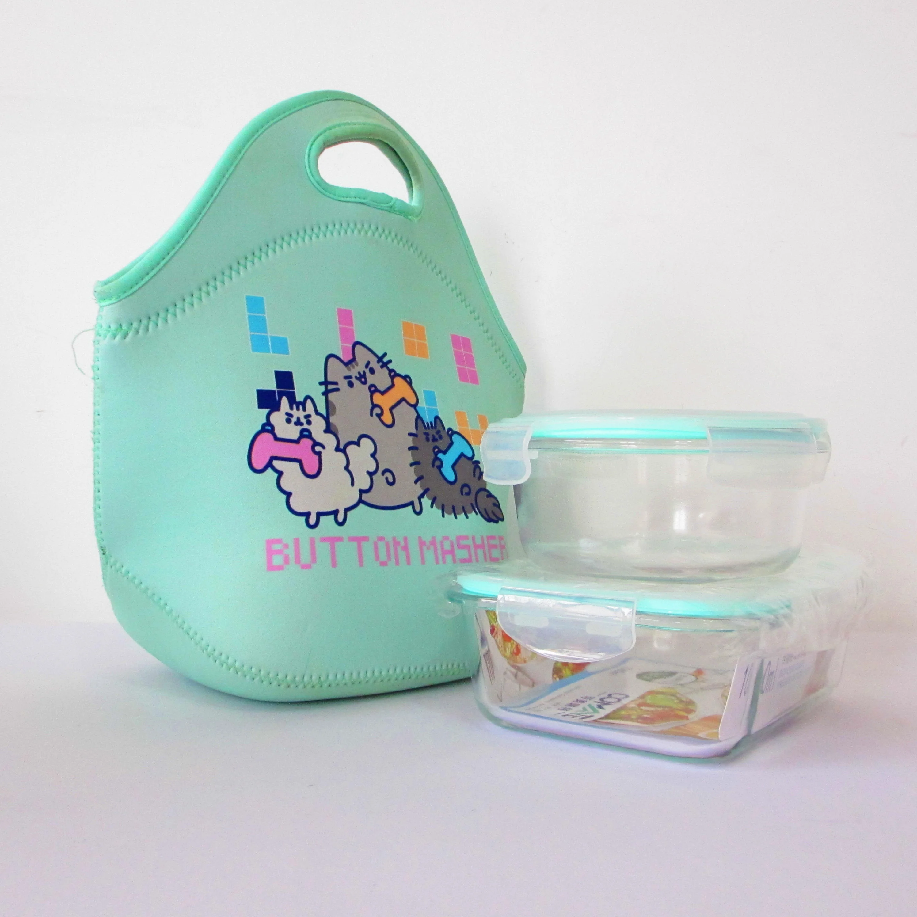 Cheap Custom OEM printing  full color sublimation low MOQ Portable Tote insulated Neoprene Lunch Cooler Bag for outdoor