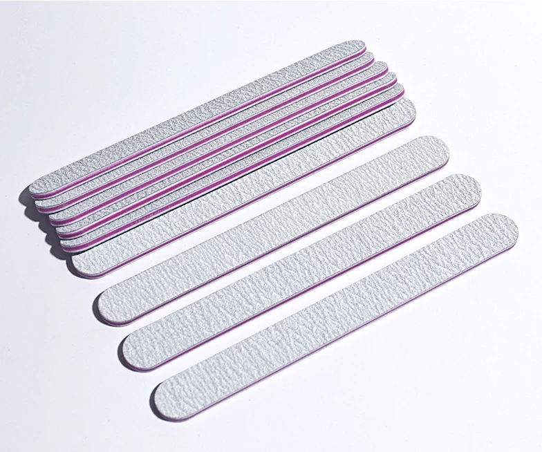 gray nail file 100/180 Gray sand file manicure polishing strip double-sided