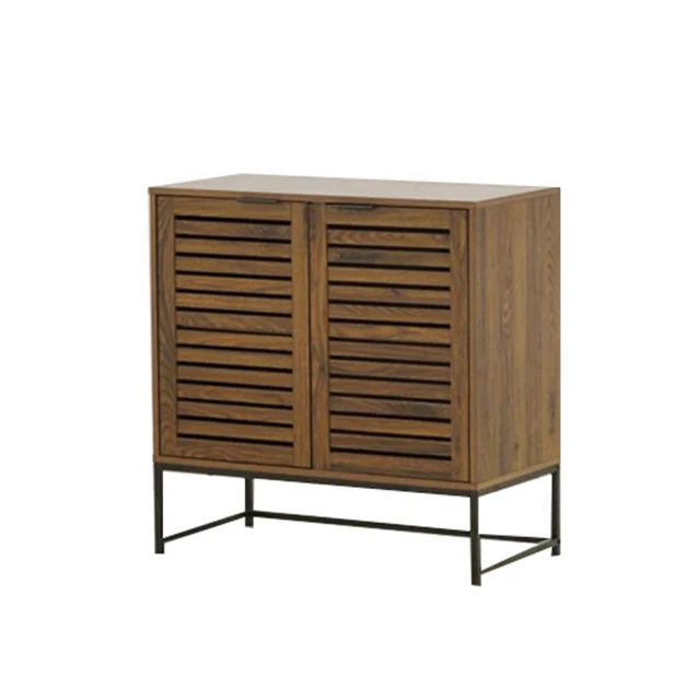 Chest of drawers mid century metal tube frame wooden home wine bar display storage cabinet with door